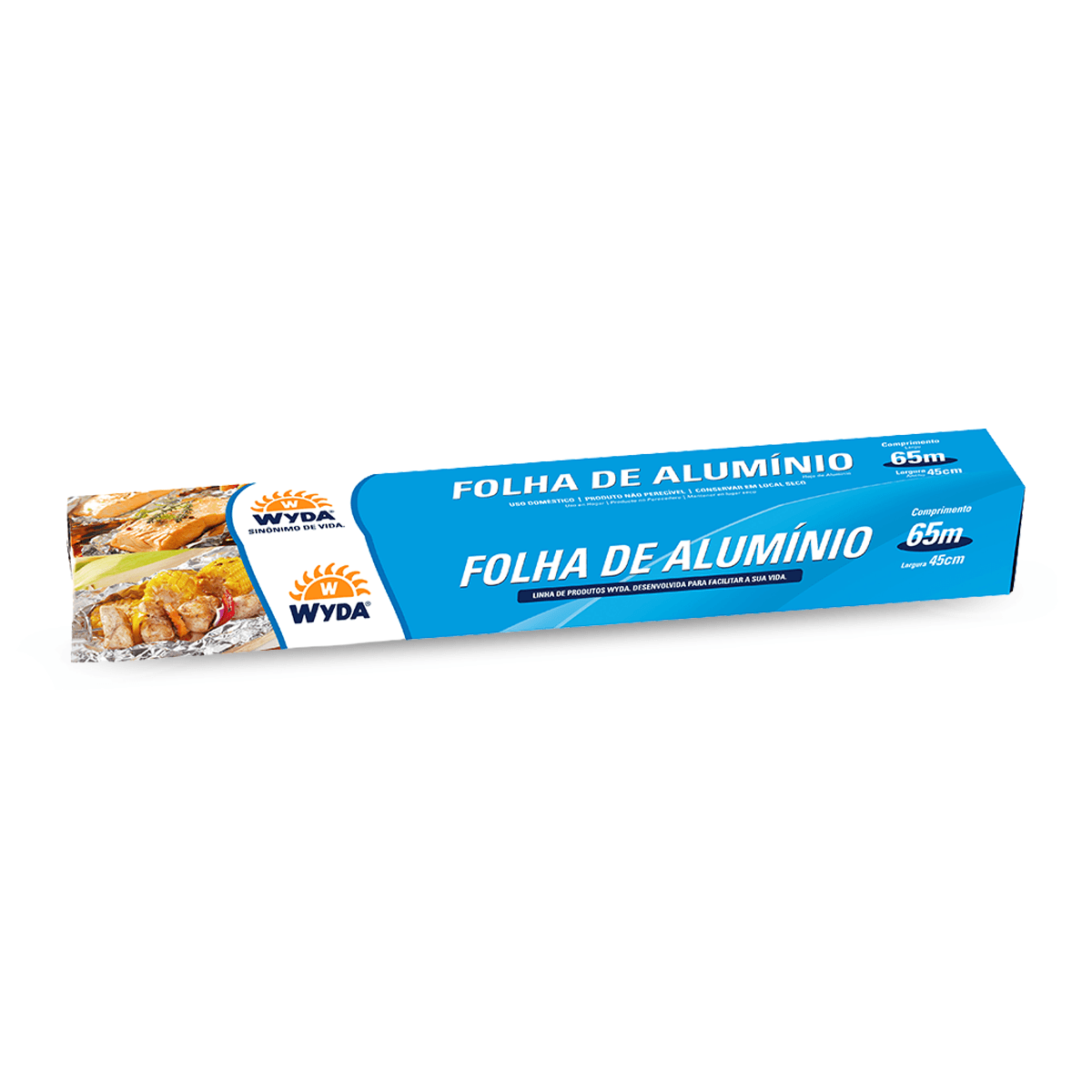 Papel Alumínio 45cm Rolo de 65m Wyda